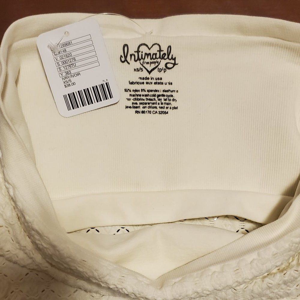 Intimately XS/S Ivory Tube Top - Picture 3 of 3